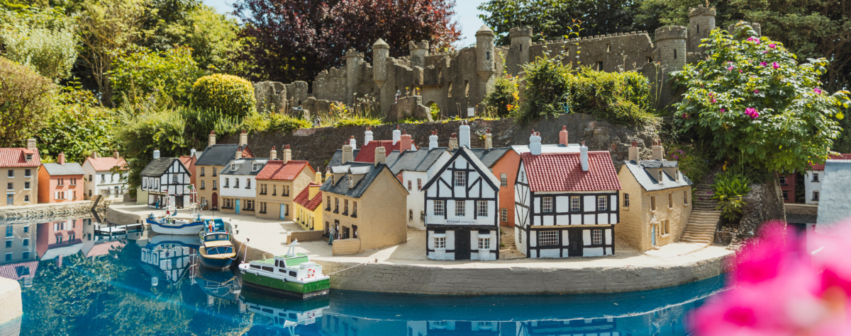 Some of the model buildings on display at Bondville Model Village in Bridlington.