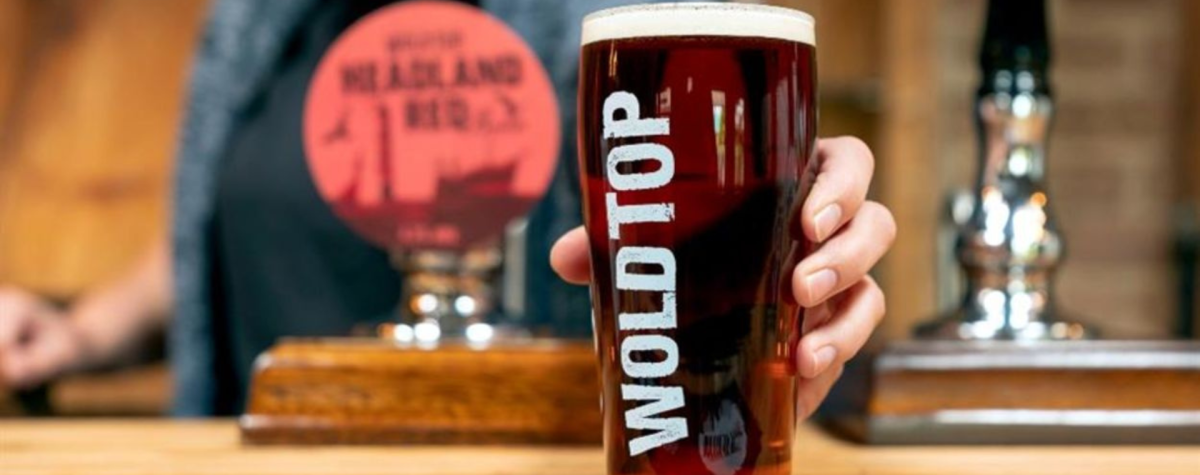 A pint from Wold Top Brewery