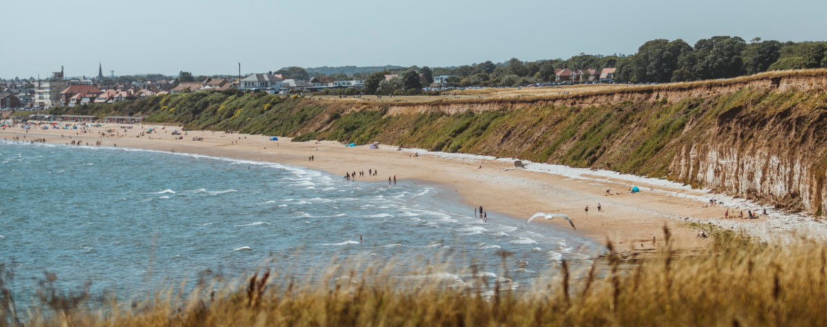 A view across Bridlington's north beach