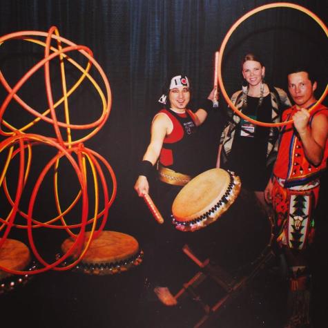 Steph and Hoop Dancers