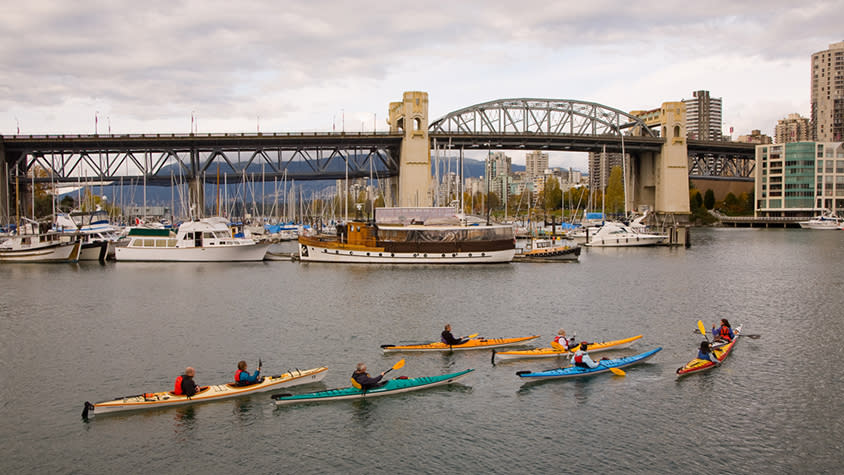 Kayaking False Creek