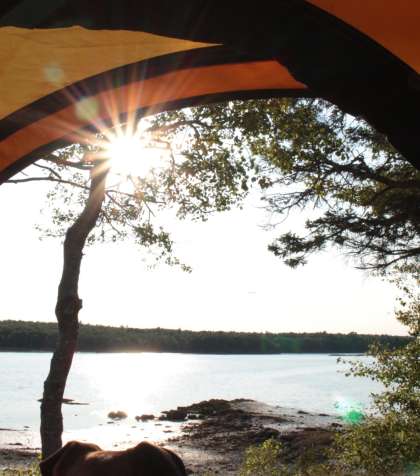 Maine oceanfront camping