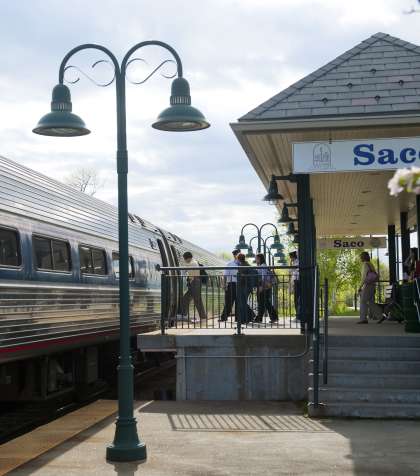 Amtrak Downeaster Train Saco Maine