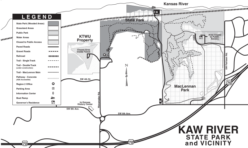 Kaw River State Park Map