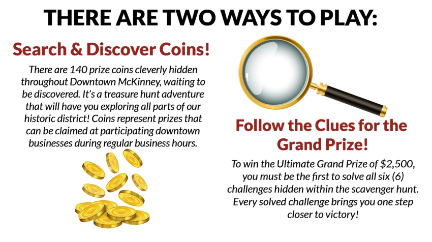 Scavenger hunt graphic 2 ways to play