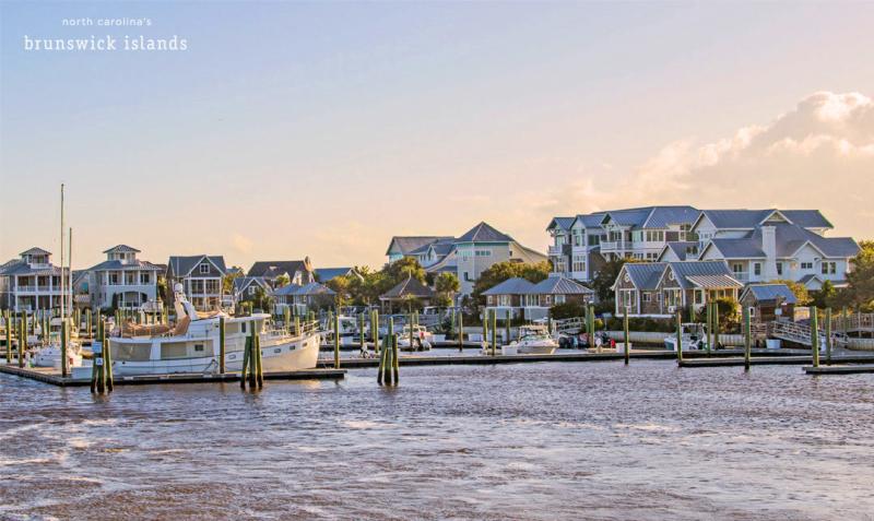 Marina at Bald Head Island, North Carolina.