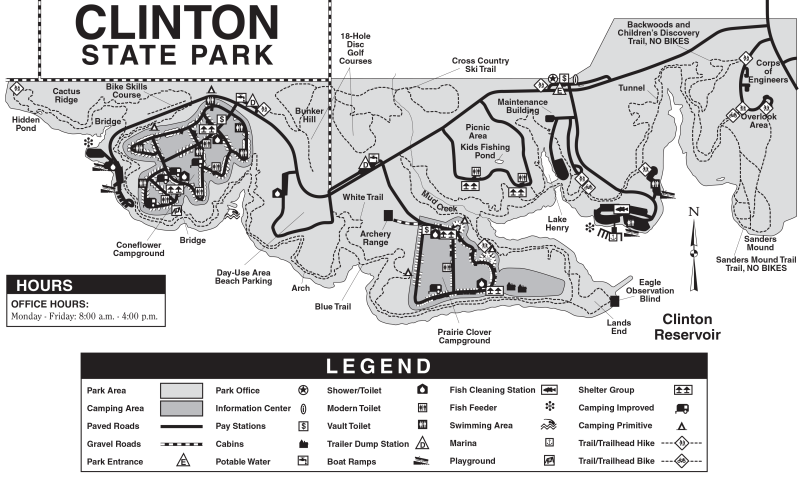Clinton State Park Map