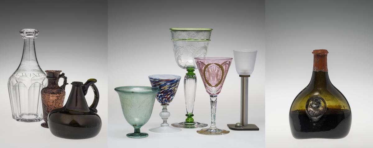 Fire and Vine Glasses and Bottles