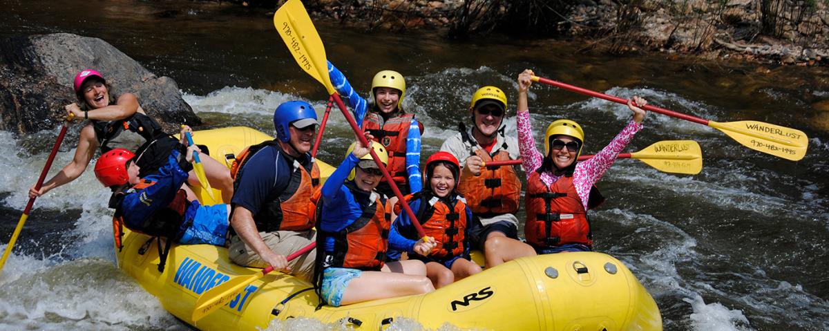 Whitewater rafting with A Wanderlust Adventure