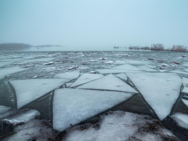 Utah Lake Winter Ice