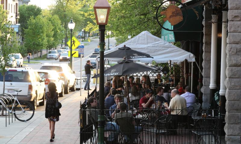 Cropped Patio Dining on Kirkwood Ave.