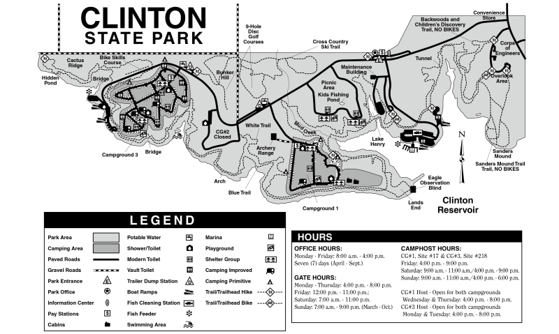 Clinton State Park Map