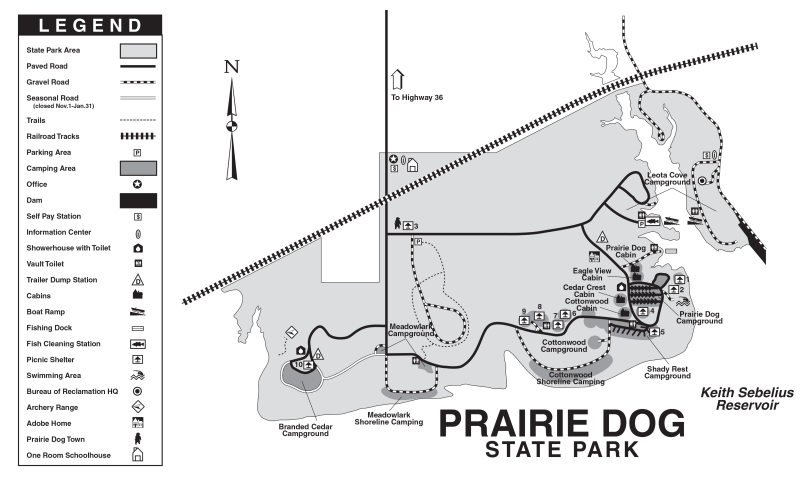 Prairie Dog State Park MapP