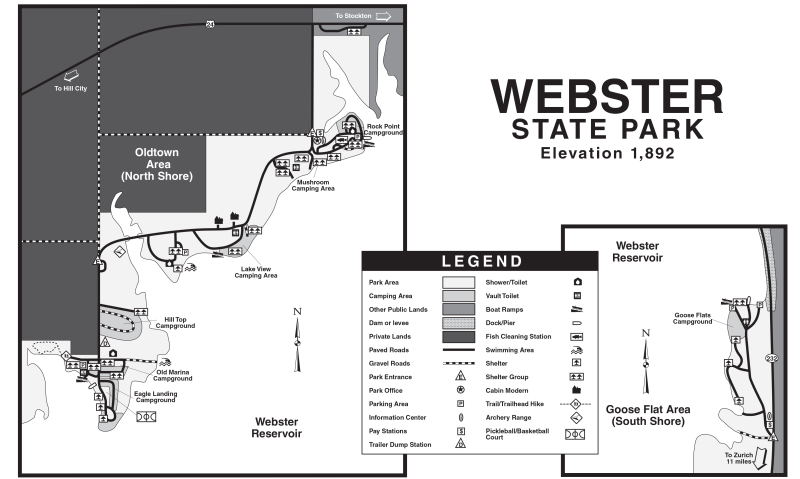 Webster State Park Map
