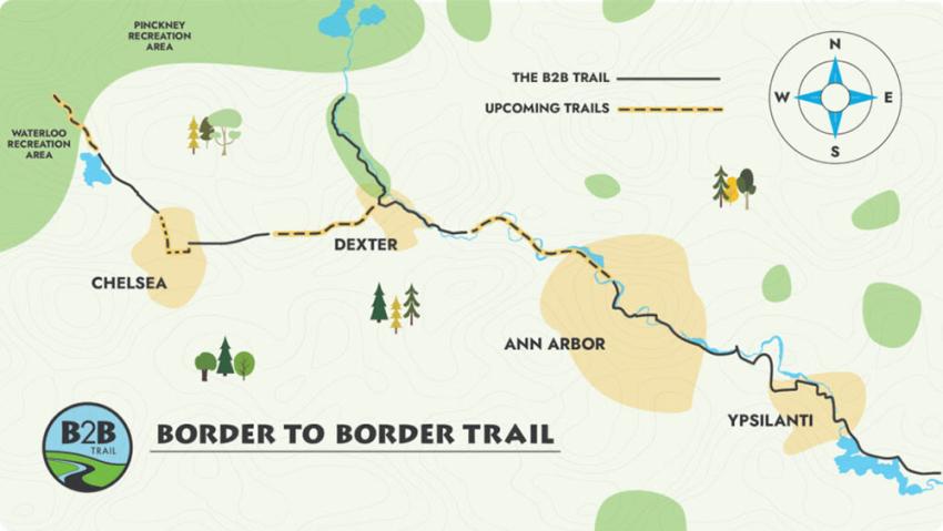 Border to Border Trail Map