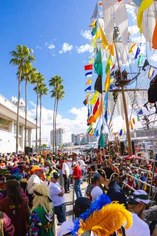 Gasparilla boat pirates at the Tampa Convention Center