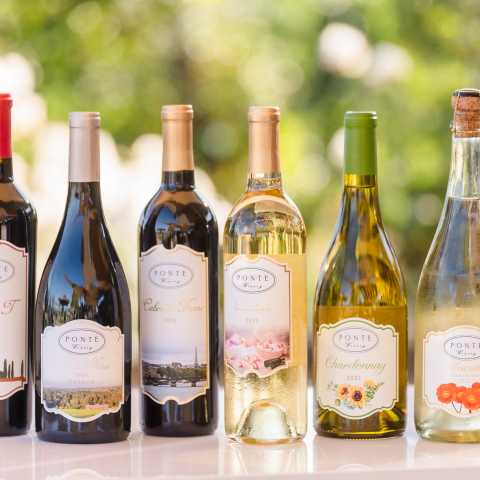 Ponte Winery Wine Bottles
