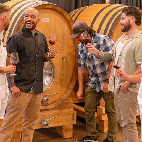 Wine Tasting Fun with Friends at the Winery