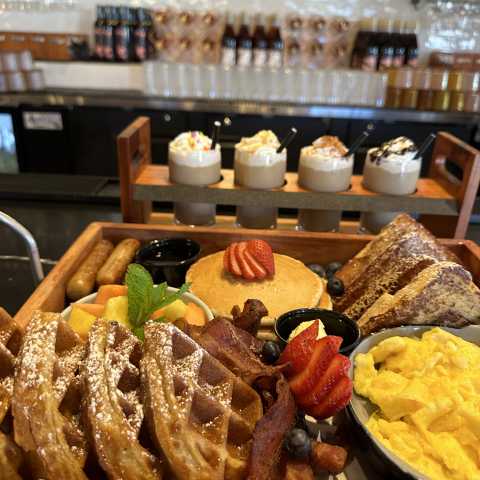 Brunch Board and Coffee Flight