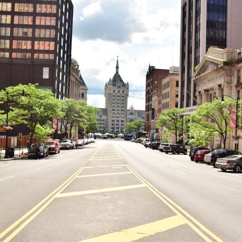 Downtown Albany view from State Street