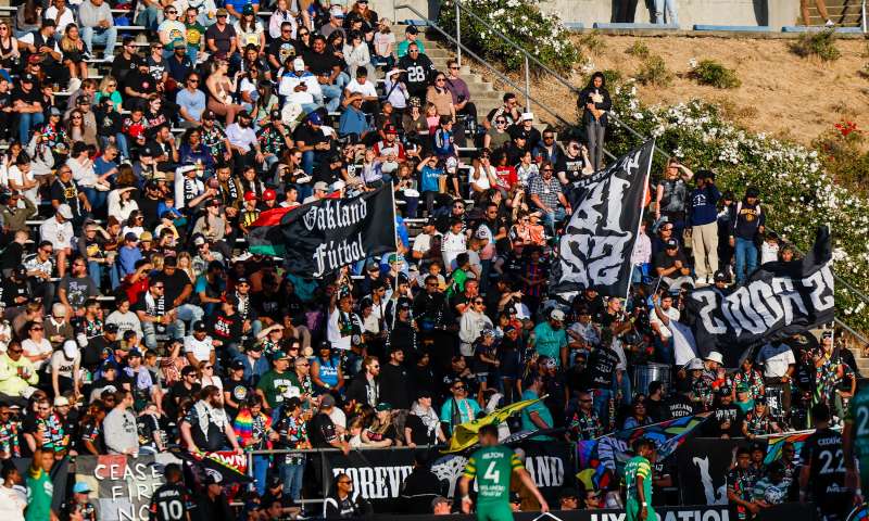 Crowd at Oakland Roots games in Oakland California