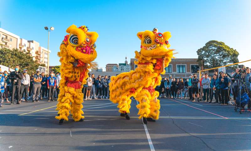 Chinese Dragons in Chinatown Oakland Celebration