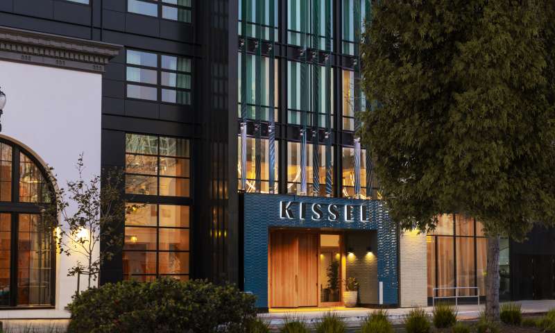 Front of the Kissel Hotel in Oakland California