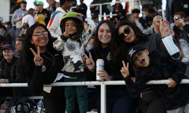 Group of fans at the Oakland Roots Game in Oakland California