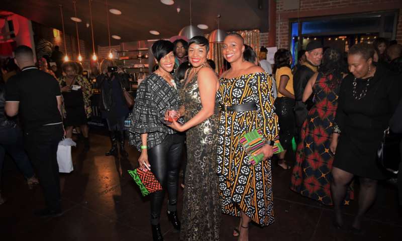 The Black and Wine Experience Attendees posing at the Event