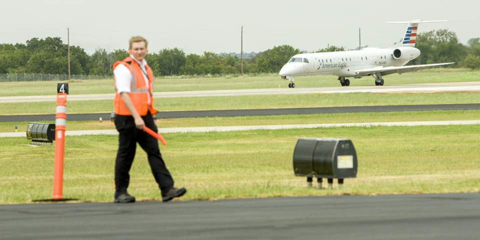 First Commercial Flight Touches Down