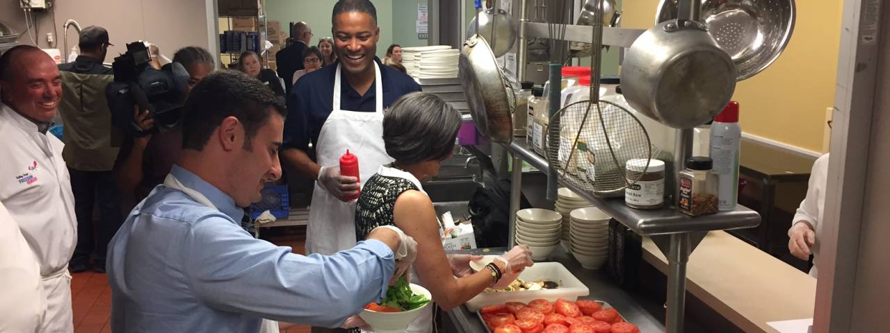 Freedom from Hunger Commissioners in the Kitchen