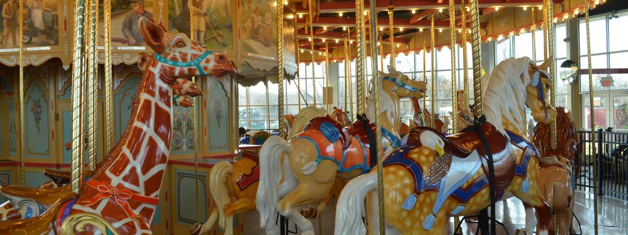 The beautifully crafted animals on the Carousel at Pottstown