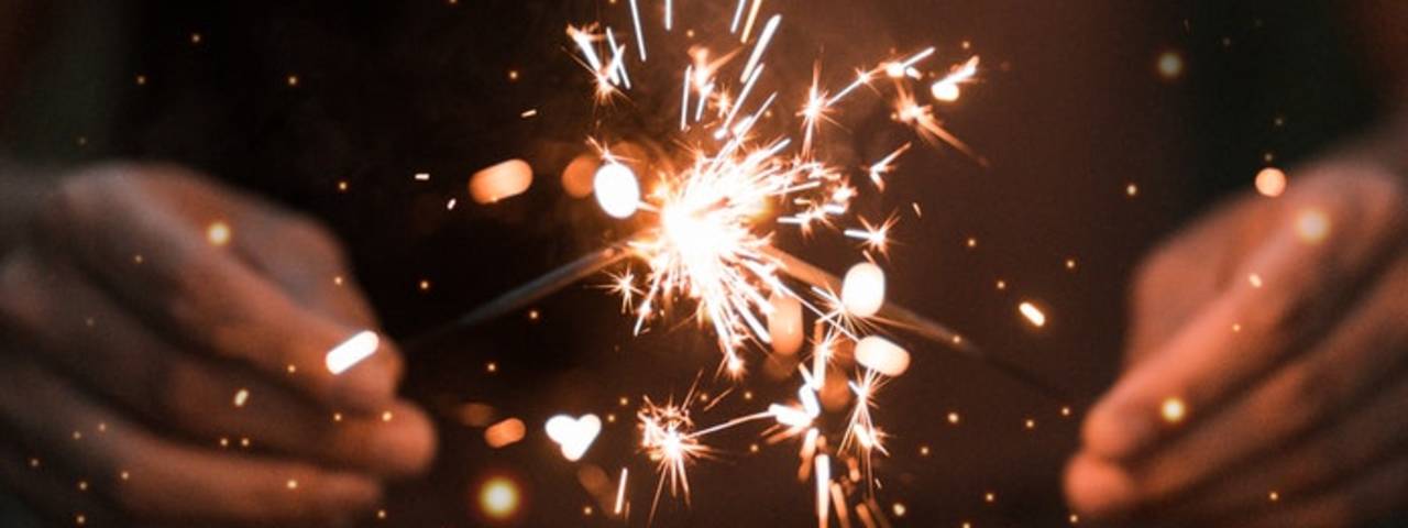 Holding sparkler