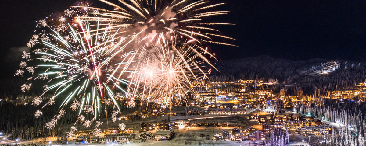 Fireworks at Big White Ski Resort