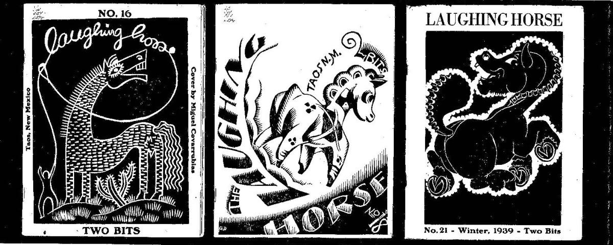Laughing Horse covers No. 16, 18, and 21.