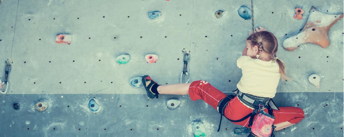 				Girl on Climbing Wall		