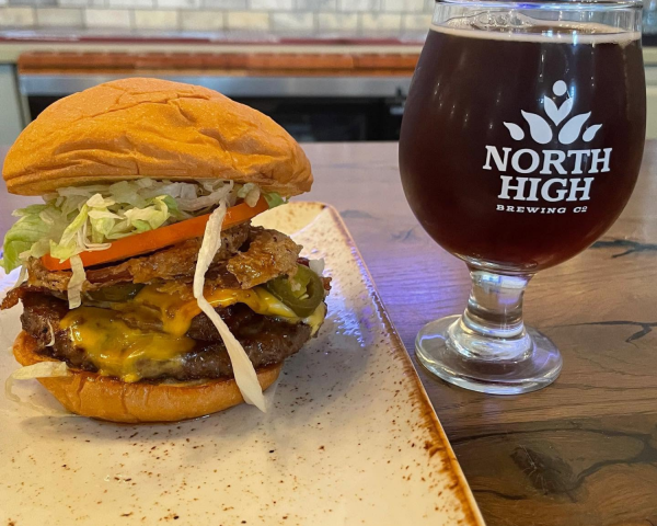 North High Brewing Burger