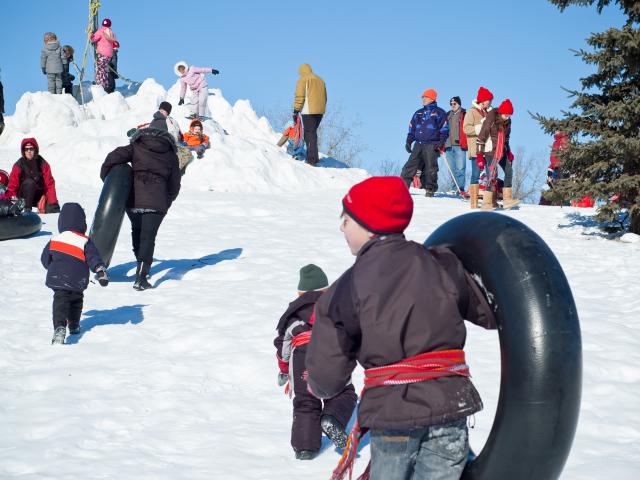 Toboganning, Festival du Voyageur
