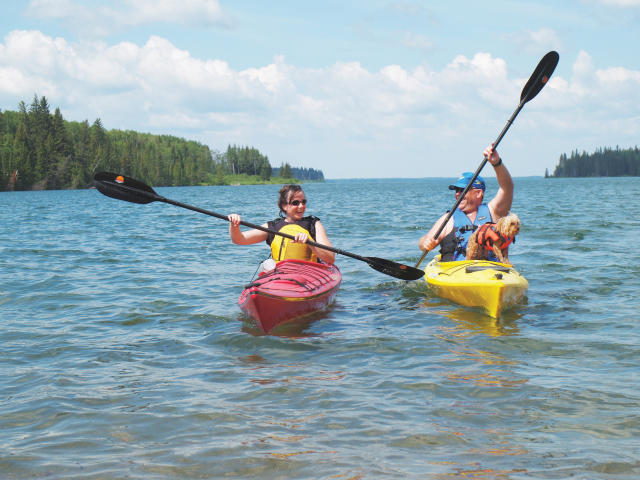 Kayaking in Riding Mountain National Park