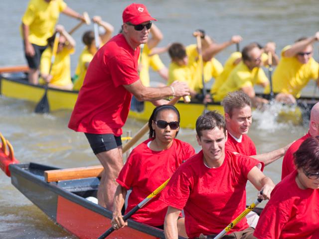 Dragon Boats on the Red River, Winnipeg