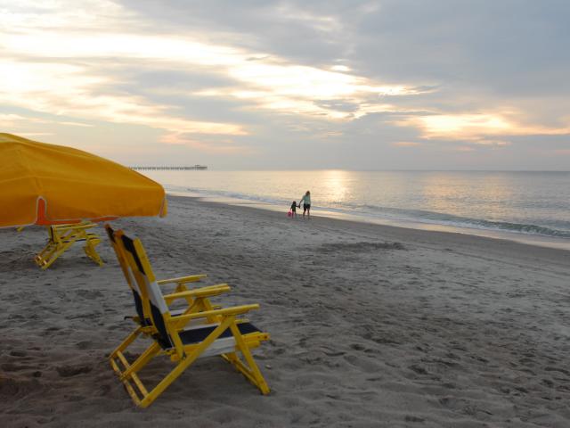 beach at sunset
