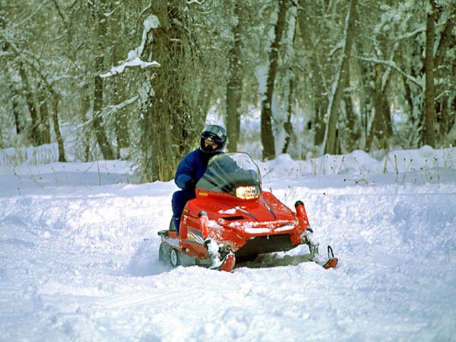 Snowmobiling