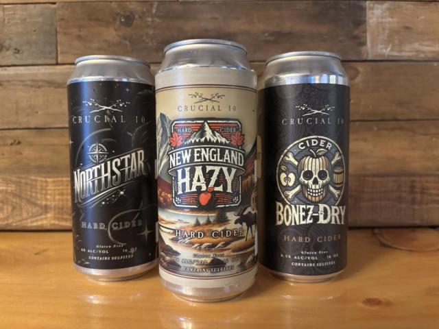 Crucial 10 Craft Cidery - Three Cans of Handcrafted Cider