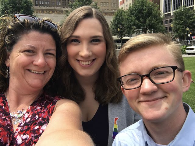 Sarah McBride Pride Flag Raising Rodney Square