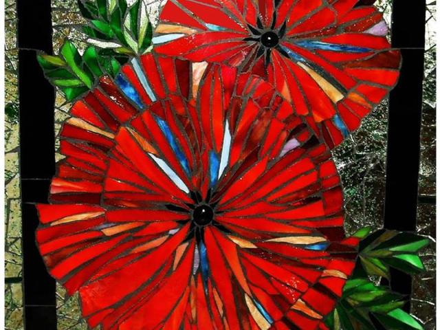 Stained glass mosaic