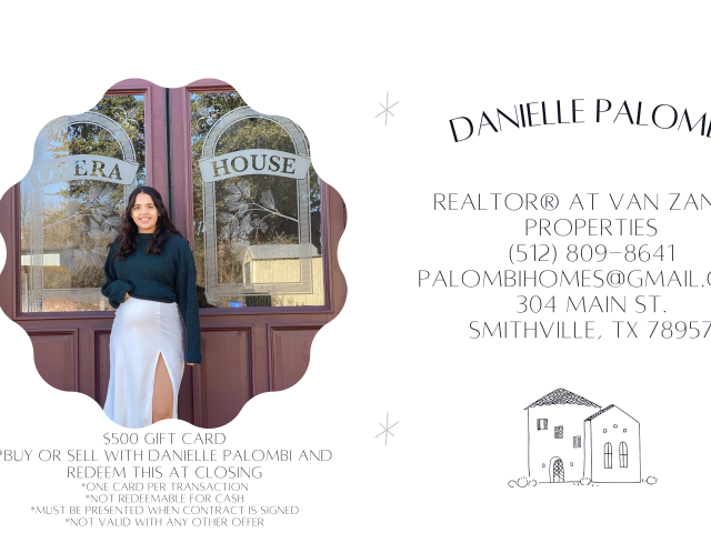 Danielle Palombi discount savings flyer
