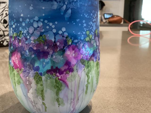 Alcohol ink art by Marlene Outlaw