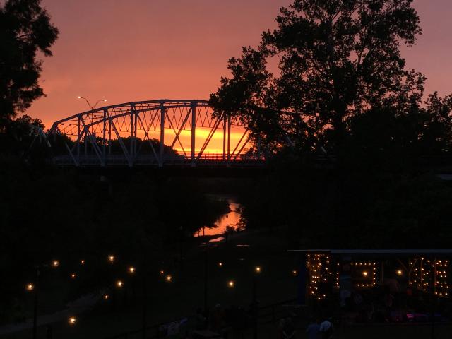Iron Bridge at Sunset