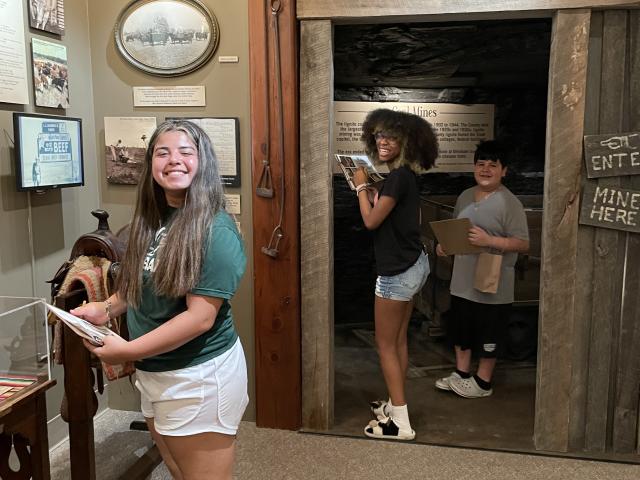 Teenagers in Museum