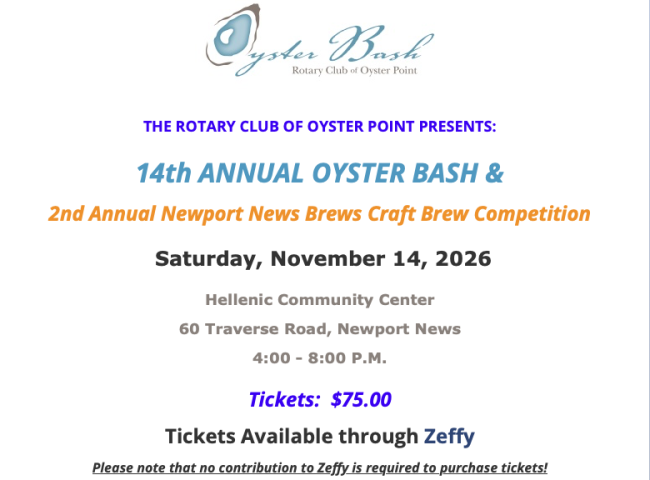 14th Annual Oyster Bash — organizer artwork
